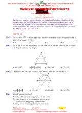 Tài liệu tự học Chương vectơ môn Hình học Khối 10 - Nguyễn Văn Bình